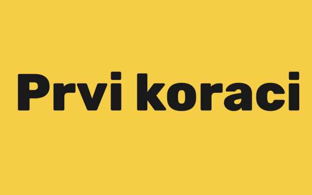 prvi koraci