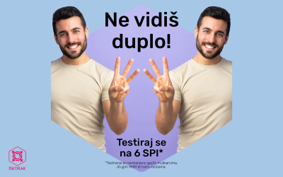 Ne vidiš duplo! Testiraj se na 6 SPI.